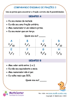 MINI QUIZ COMPARAÇÃO ENTRE FRAÇÕES #maths #matemática #math 