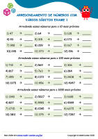 Arredondando Para a Centena Mais Próxima Quarto Ano Questionários ...
