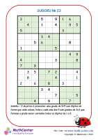 Atividades de Sudoku para 5º Ano –