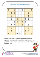 Sudoku Terceiro Ano Jogos | Atividades de matemática