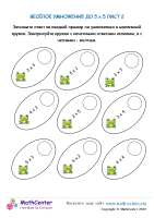 Весёлое Умножение До 5X5 Лист 2