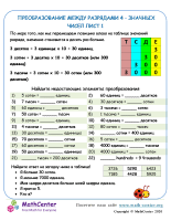 Разряд Числа: Преобразование 4-Значных Чисел Лист 1