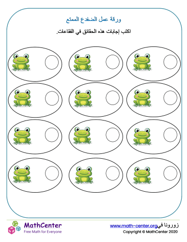 ورقة عمل ضفدع المرح