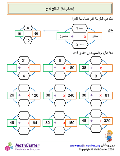 لغز إجمالي المنتج 4C