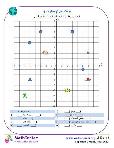 ابحث عن الإحداثيات 1