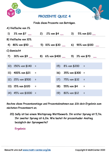 Prozente Quiz 4