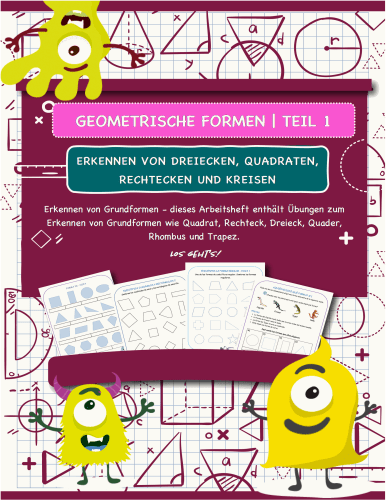 Geometrische Formen - Teil 1 - Erkennen Von Dreiecken, Quadraten, Rechtecken Und Kreisen