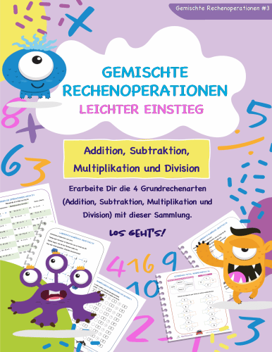 Gemischte Rechenoperationen - Leichter Einstieg | Arbeitsheft | Math Center