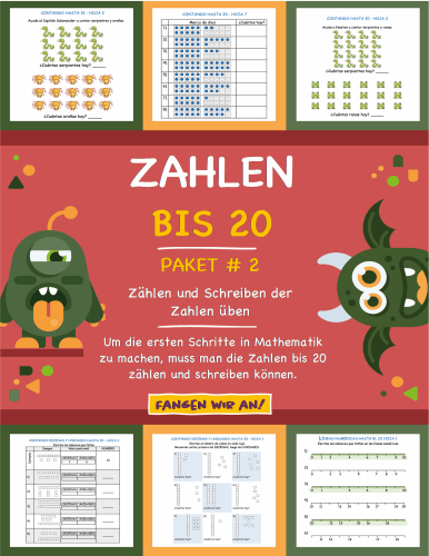 Zahlen Bis 20 - Zählen Und Schreiben Der Zahlen Üben