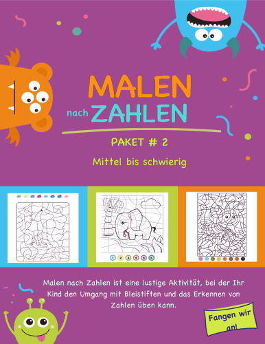 Malen Nach Zahlen - Paket # 2 - Mittel Bis Schwierig