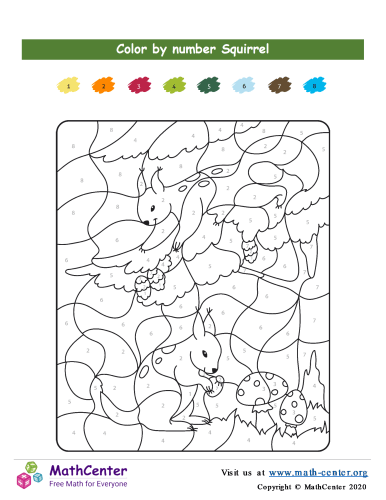 Pre-Kindergarten Coloring Activities: Color by Number