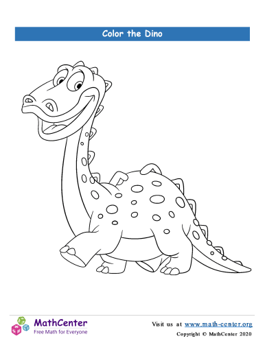 Color The Dinosaur No.1