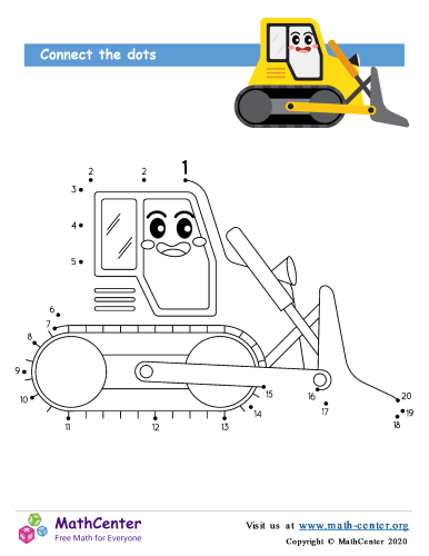 Bulldozer Dot To Dot To 20