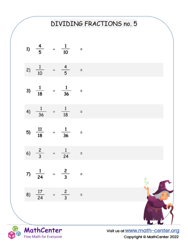 Dividing Fractions No.5