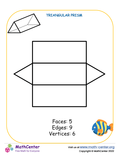 Nets to cut - Triangular prism, Learning Pages