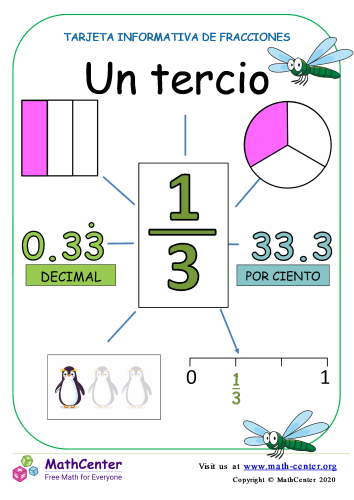 fracción de un tercio