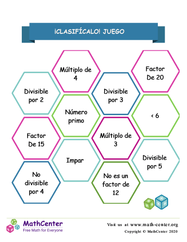 ¡Clasifícalo! Juego #5