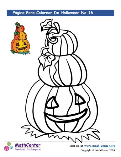 Hoja para colorear - Halloween N°16