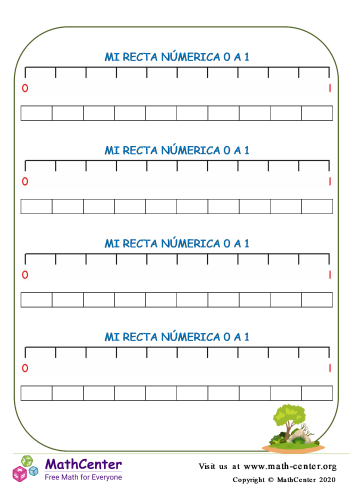 Mi recta numérica del 0 al 1 N° 3