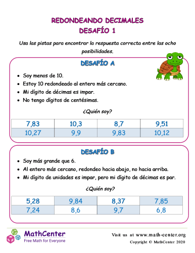 Desafío de redondeo de decimales 1