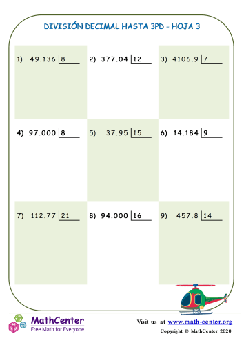 División Decimal Hasta 3Pd Hoja 3