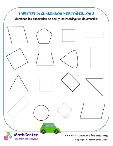 Identifica Cuadrados Y Rectángulos 2