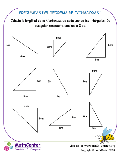 Preguntas Del Teorema De Pythagoras 1