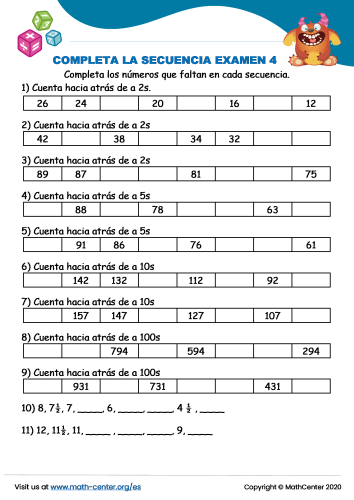 Completa La Secuencia Examen 4