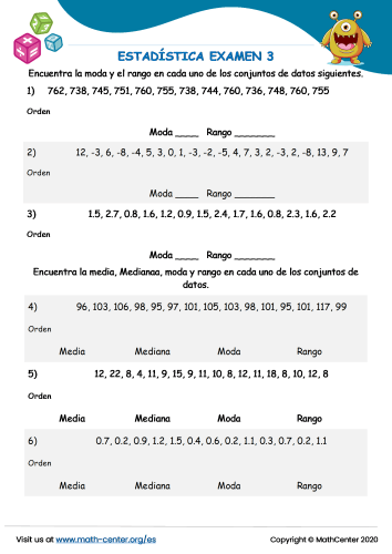 Estadística Examen 3