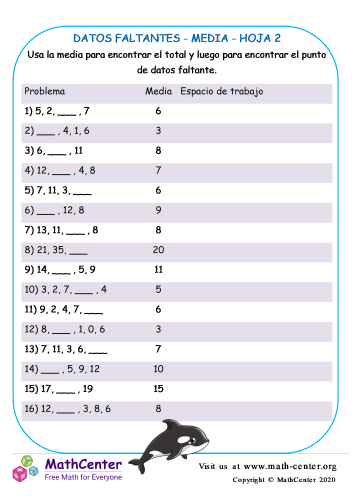 Datos Faltantes Media Hoja 2