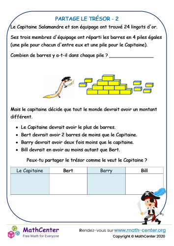 Partage le défi du trésor 2