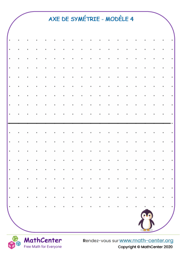 Axe de symétrie - modèle 4