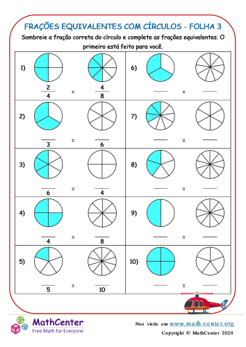 Frações Equivalentes (Teacher-Made) - Twinkl