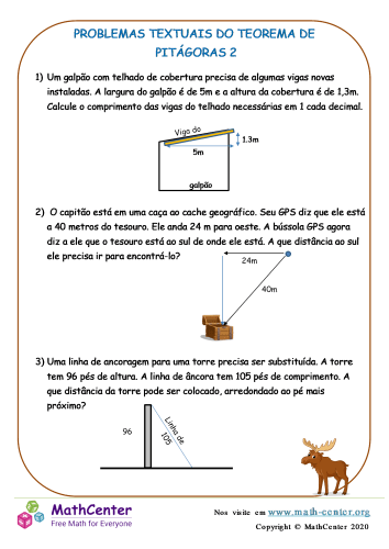 teorema-de-pitagoras-questionário - Álgebra