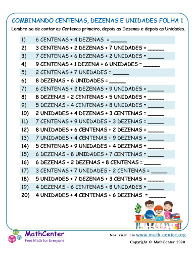 6 Centenas 11 Dezenas 15 Unidades