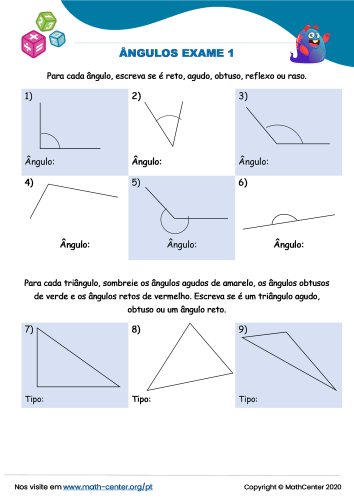 Quarto Ano Questionários: Ângulos