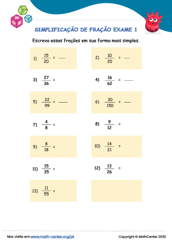 Quiz Matemático - Qual é a fração correta? • Notícias • Clube da SPM