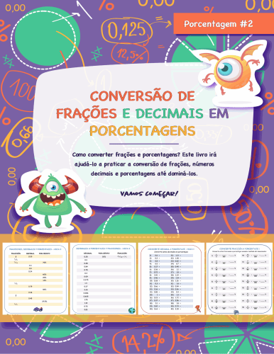 Conversão De Frações E Decimais Em Porcentagens | Pastas de trabalho ...