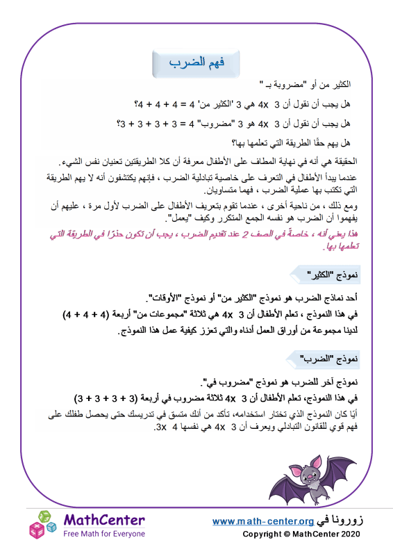 فهم الضرب