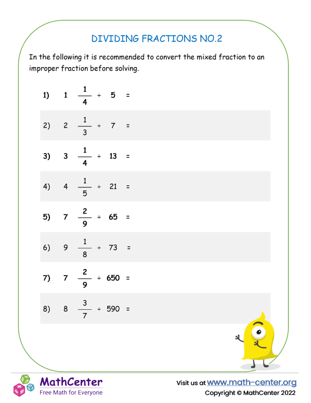 Sixth Grade Worksheets: Dividing Fractions | Math Center sixth-grade-worksheets-dividing-fractions-math-center