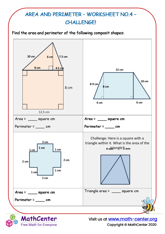 Fifth Grade Worksheets: Squares | Math Center