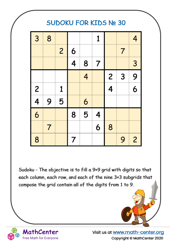 Center Dot Sudoku - Fácil 