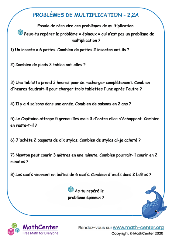Ce1 Fiches De Travail Problemes De Multiplication Math Center Ce1 Fiches De Travail Problemes De Multiplication Math Center