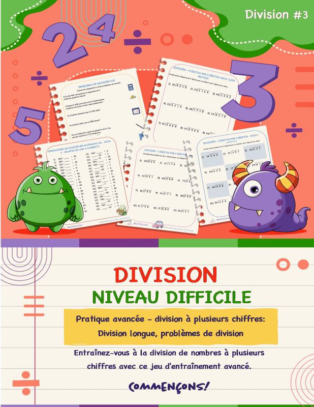 Division - de 1 à 100