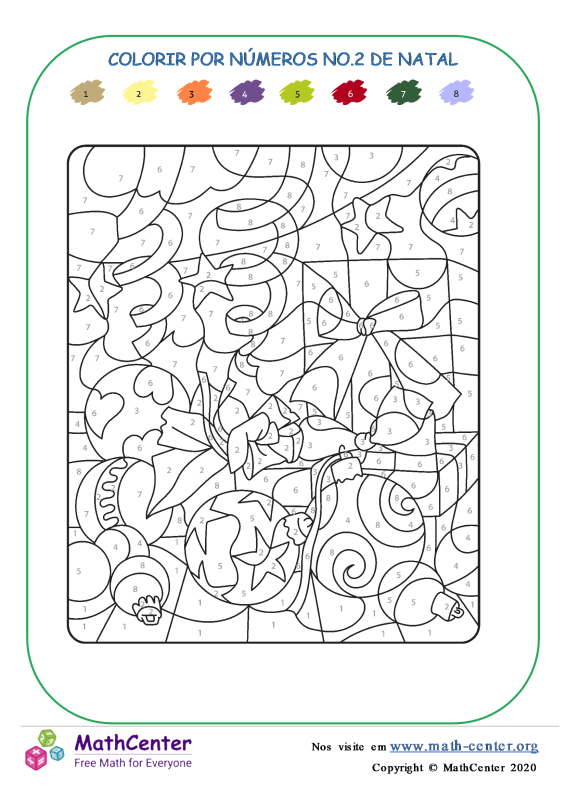 Pré-Escola 1 Atividades Para Colorir: Desenhos de Natal | Math Center Pré-Escola 1 Atividades Para Colorir: Desenhos de Natal | Math Center