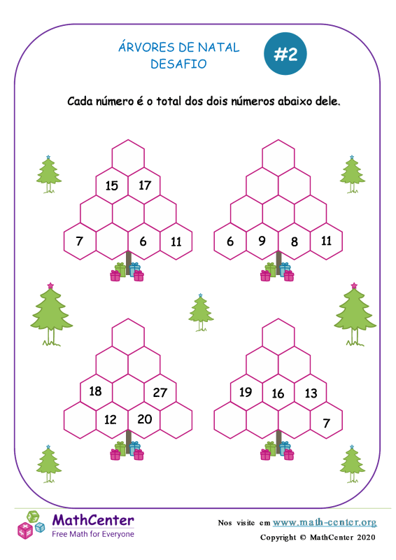 Segundo Ano Planilhas: Atividades de Natal | Math Center Segundo Ano Planilhas: Atividades de Natal | Math Center