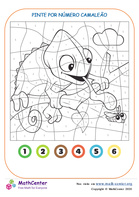 PréEscola 1 Atividades Para Colorir Cor por número Math Center