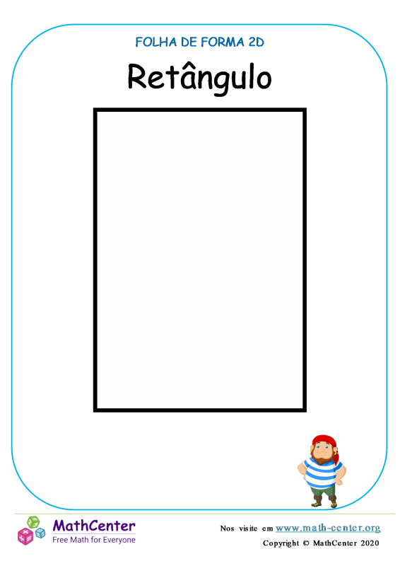 Modelo De Retangulo Para Pre Escola