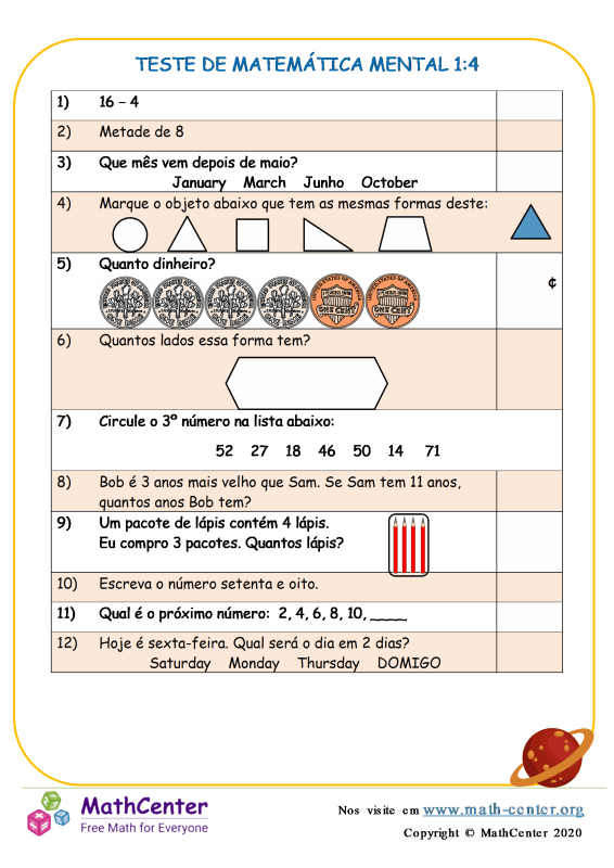 Sexto Ano Planilhas: Livros De Matemática