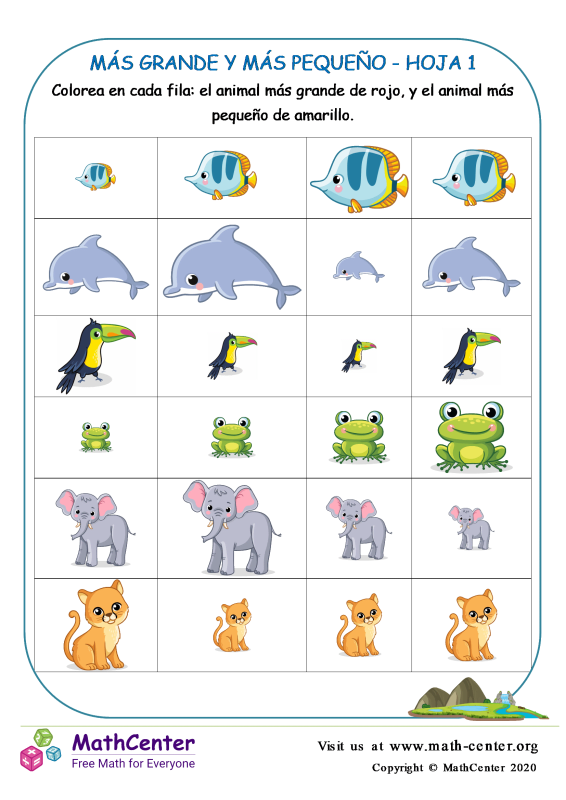 PreJardín de Infantes Hojas de trabajo